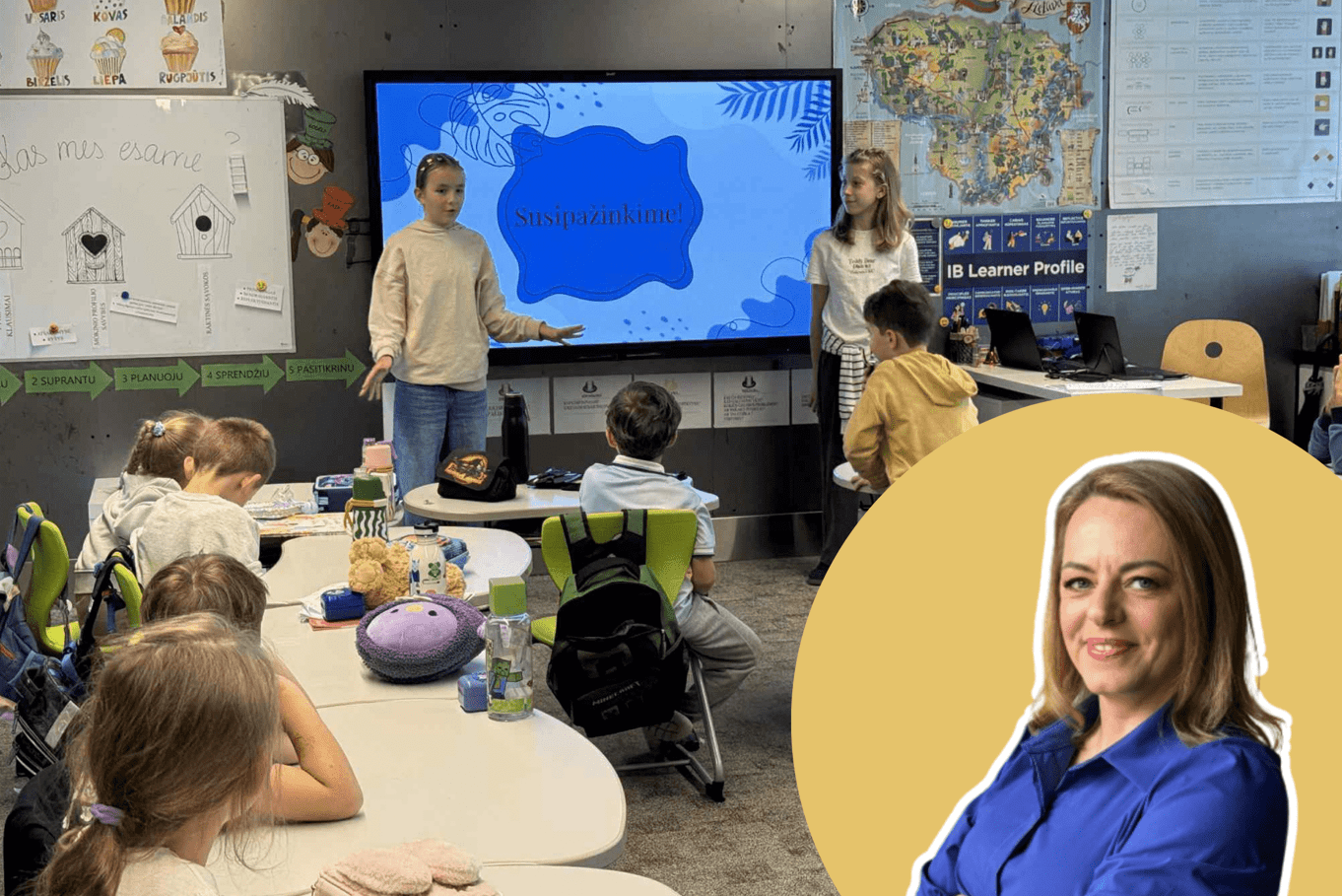 Draugystės tiltai: pirmokų ir penktokų bendrystė adaptaciniame laikotarpyje