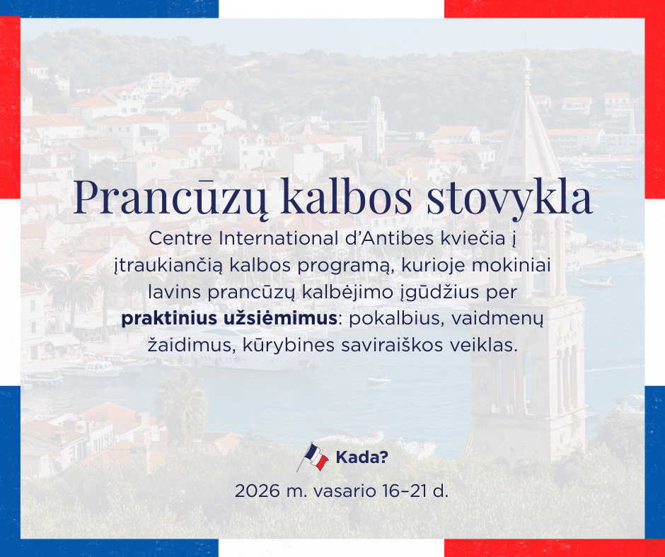 Prancūzų kalbos stovykla Prancūzijoje